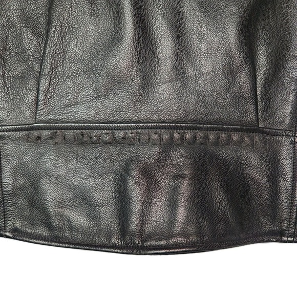 Vintage 1997 Harley-Davidson Leather Moto Jacket XL USA Made - Picture 13 of 16